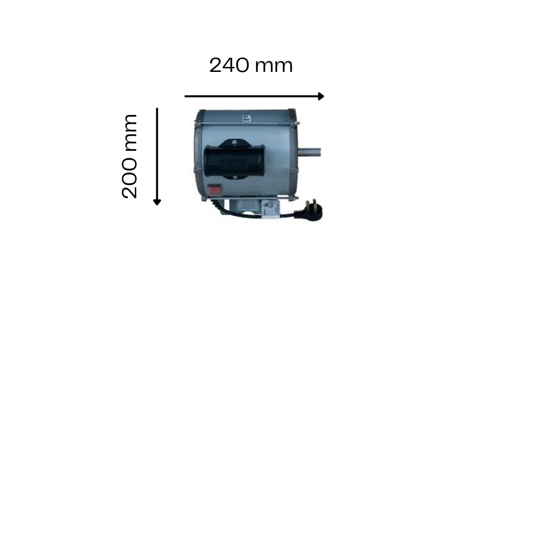Motor 1 HP WEG + Polea Motor Alum. Chica + Correa - Imagen 2