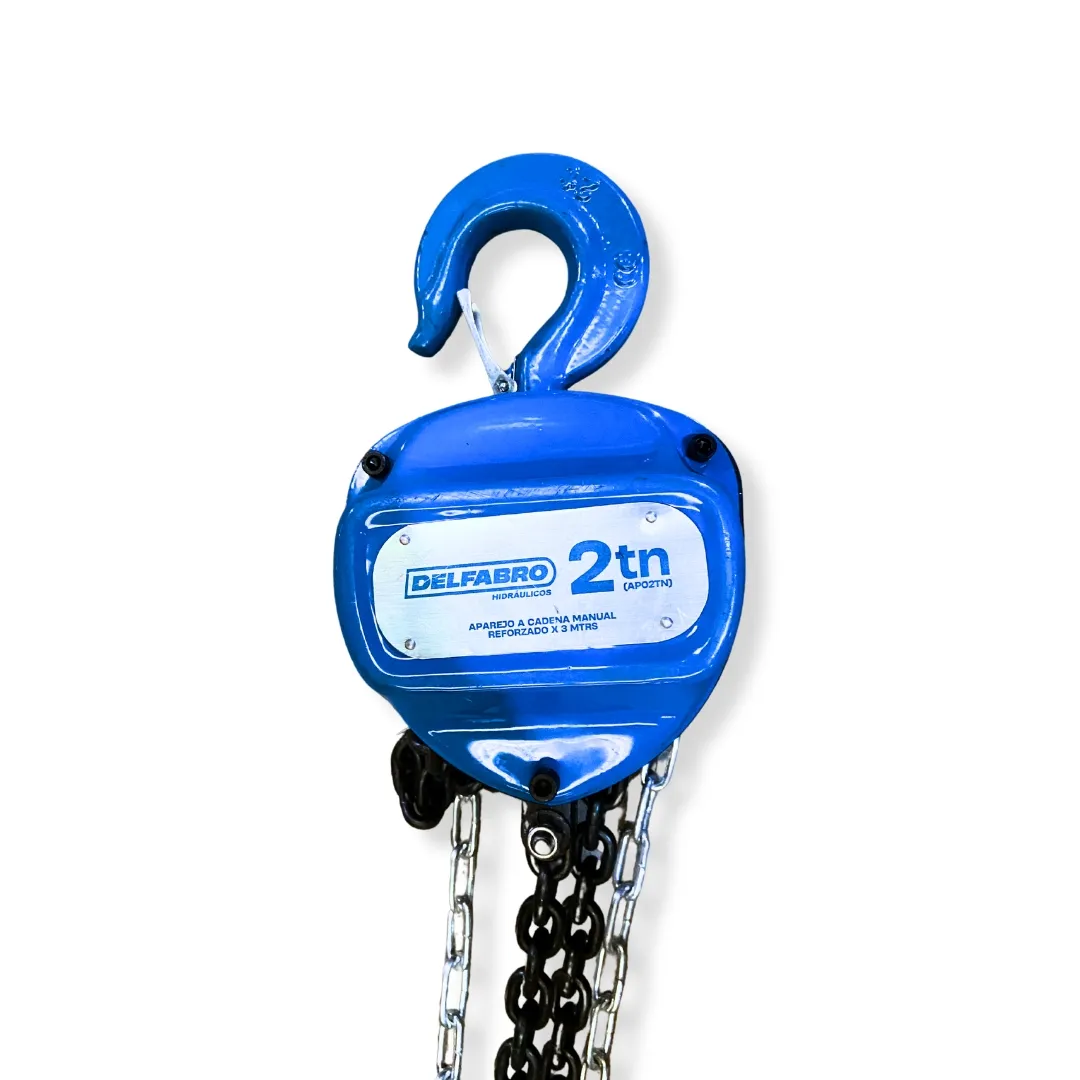 Aparejo A Cadena Manual Reforzado 2 Tn (3 Mtrs)