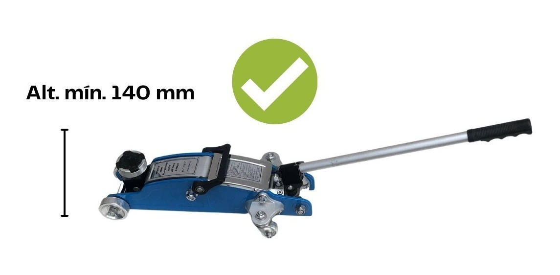 Crique Hidráulico Carrito 2 Tn Aluminio - Delfabro Srl - Imagen 2