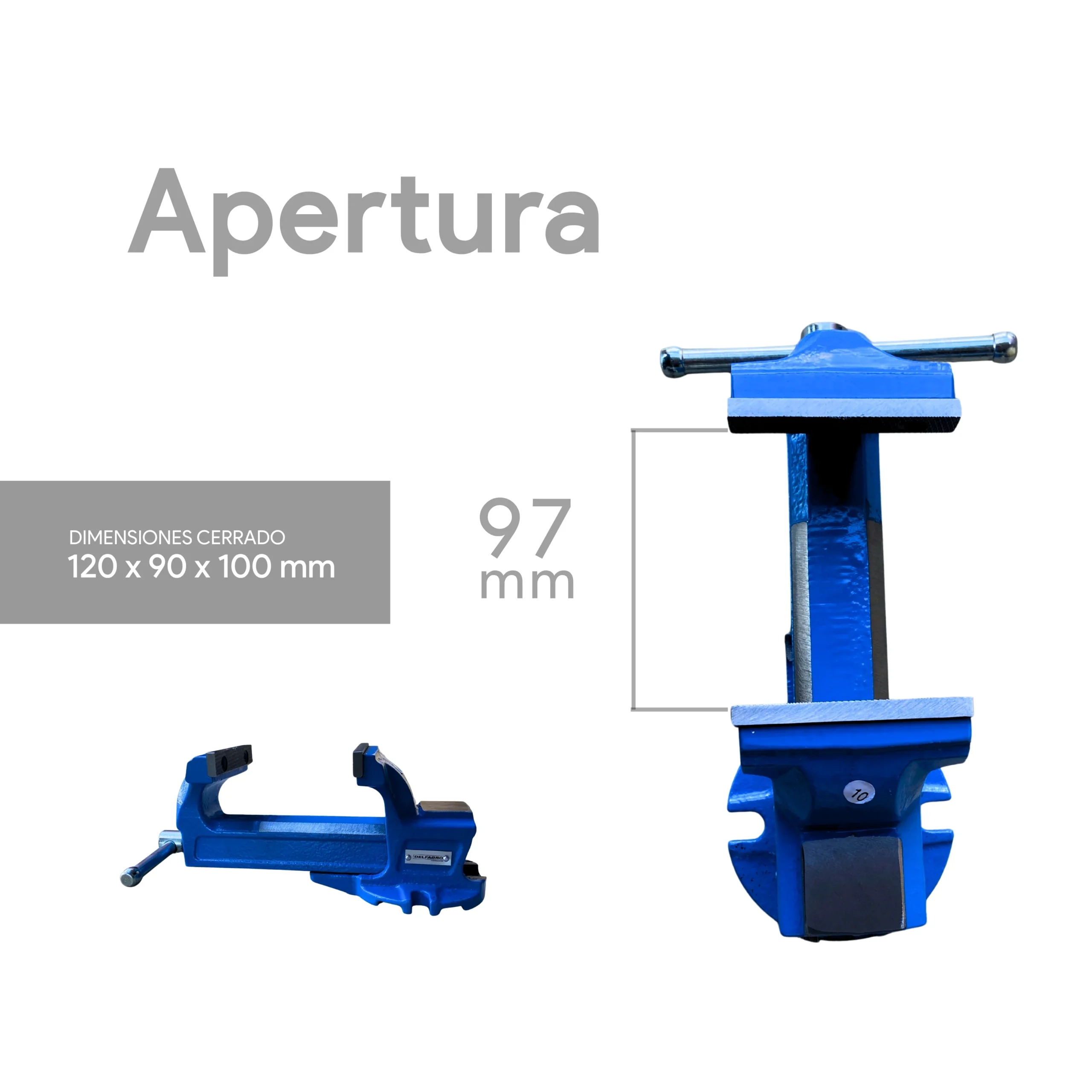 Morsa De Banco Con Yunque Profesional 3" - Imagen 2