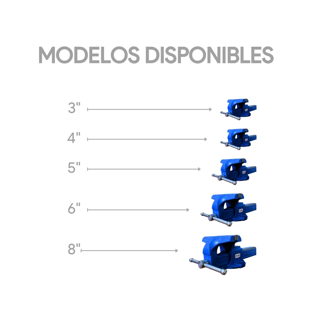 Morsa De Banco Con Yunque Profesional 3" - Imagen 5