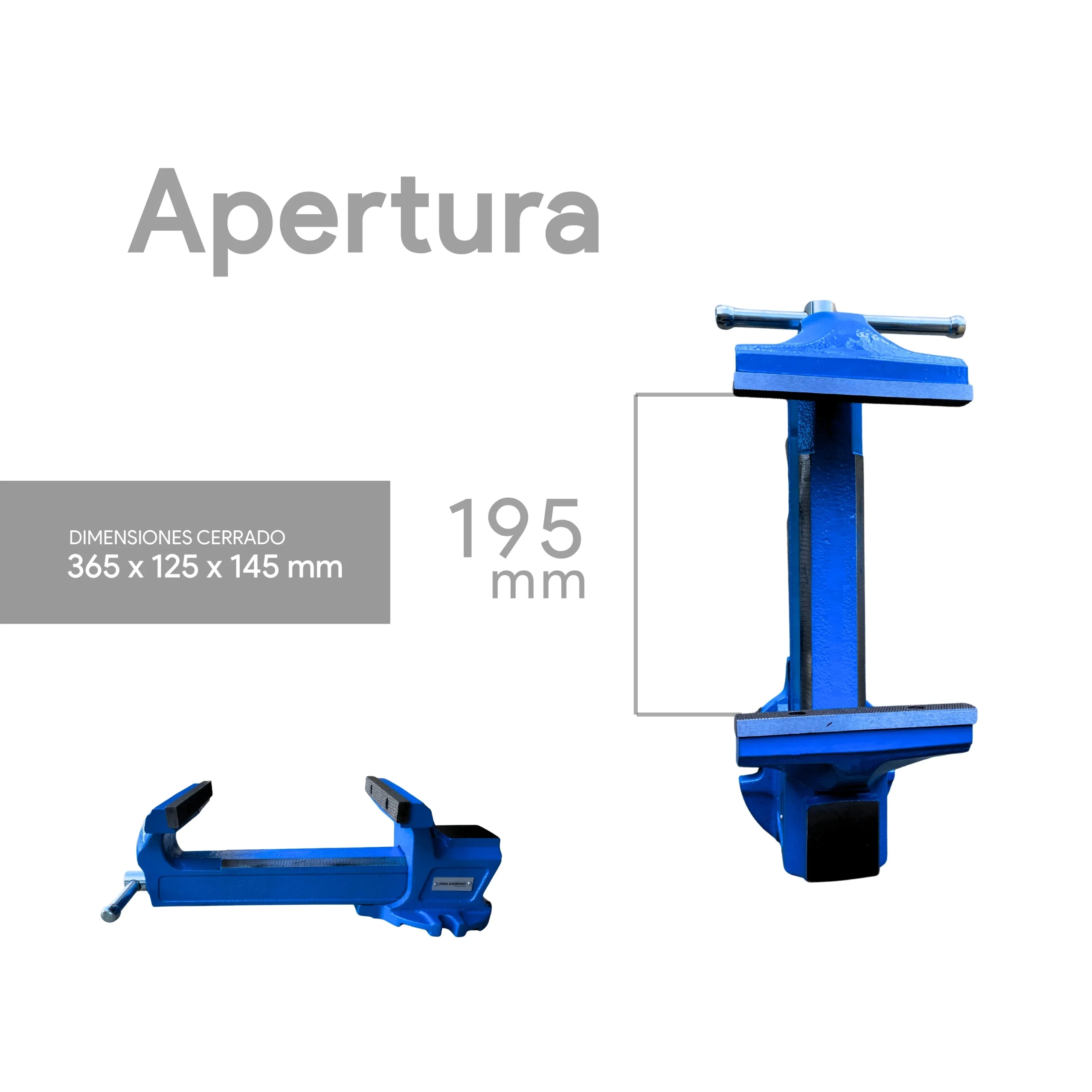 Morsa De Banco Con Yunque Profesional 6" - Imagen 2