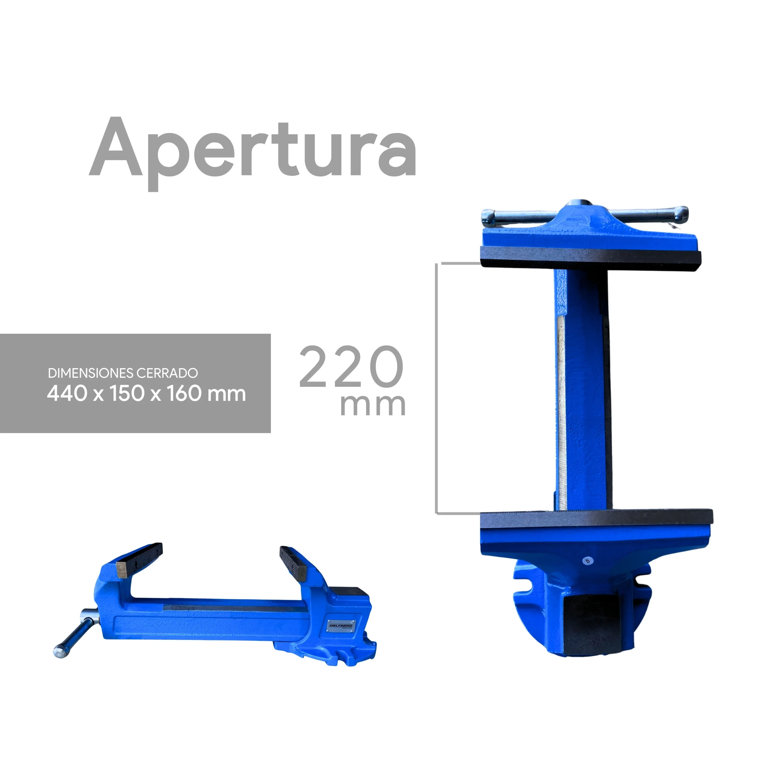 Morsa De Banco Con Yunque Profesional 8" - Imagen 2
