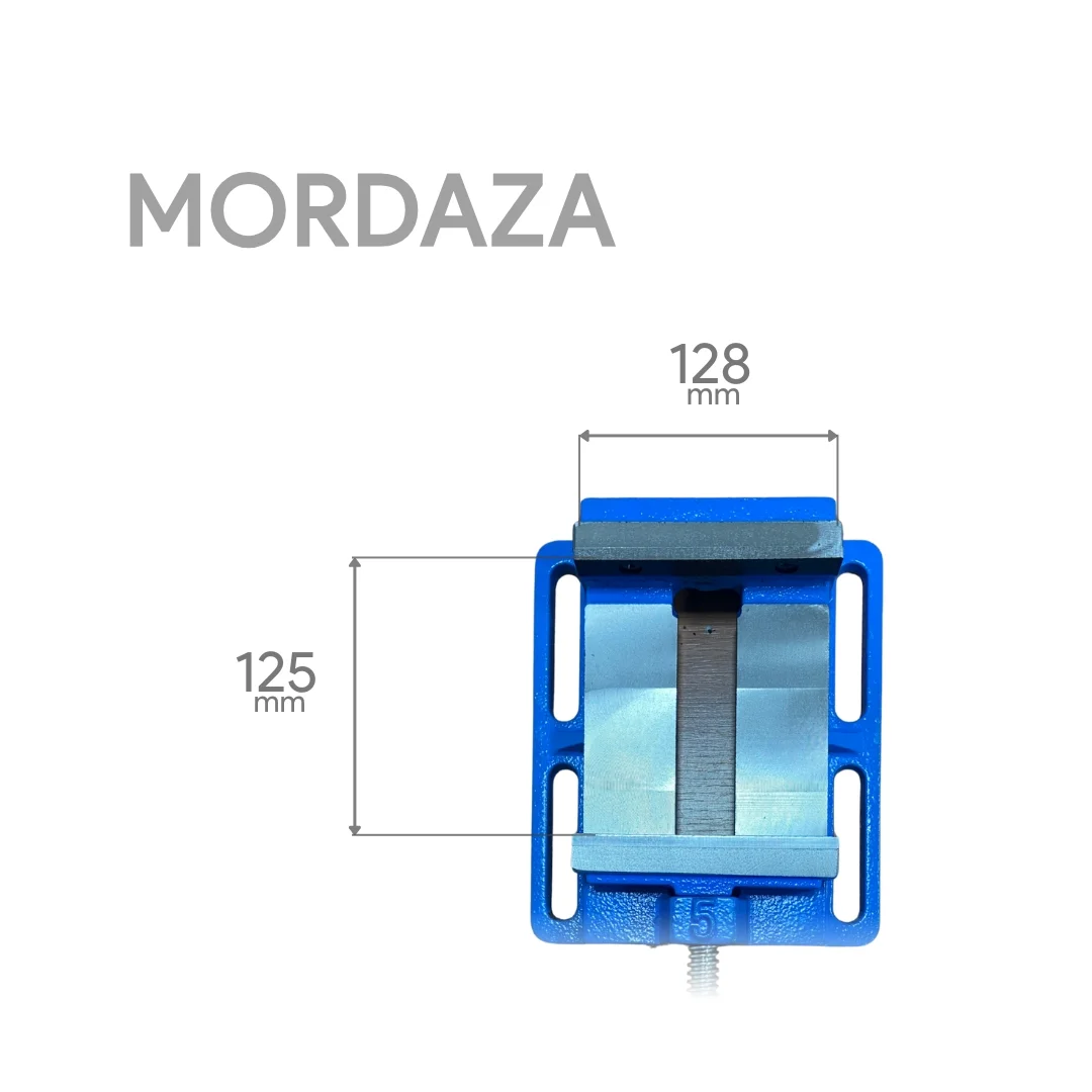 Morsa Plana De 125mm 5" Taladro Banco - Imagen 2