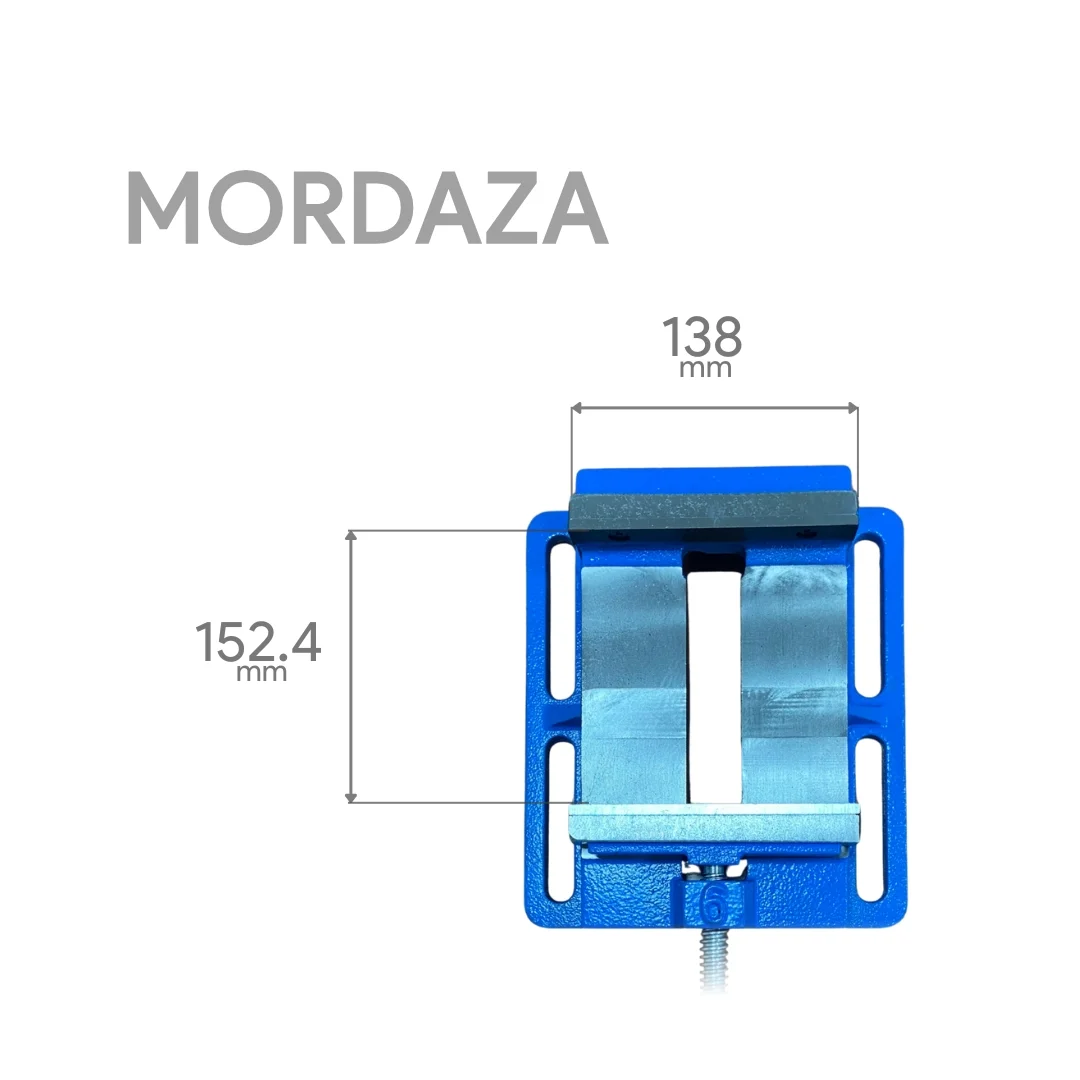 Morsa Plana De 152.4mm 6" Taladro Banco - Imagen 2